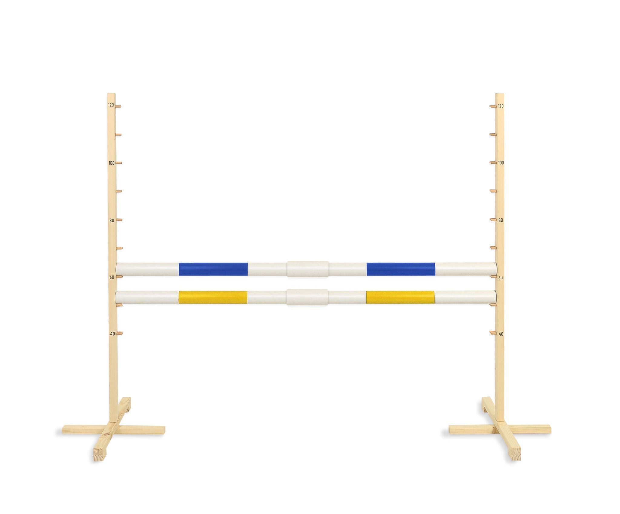 Jumping obstacle for Hobby Horse 160 cm with two bars 50mm - blue