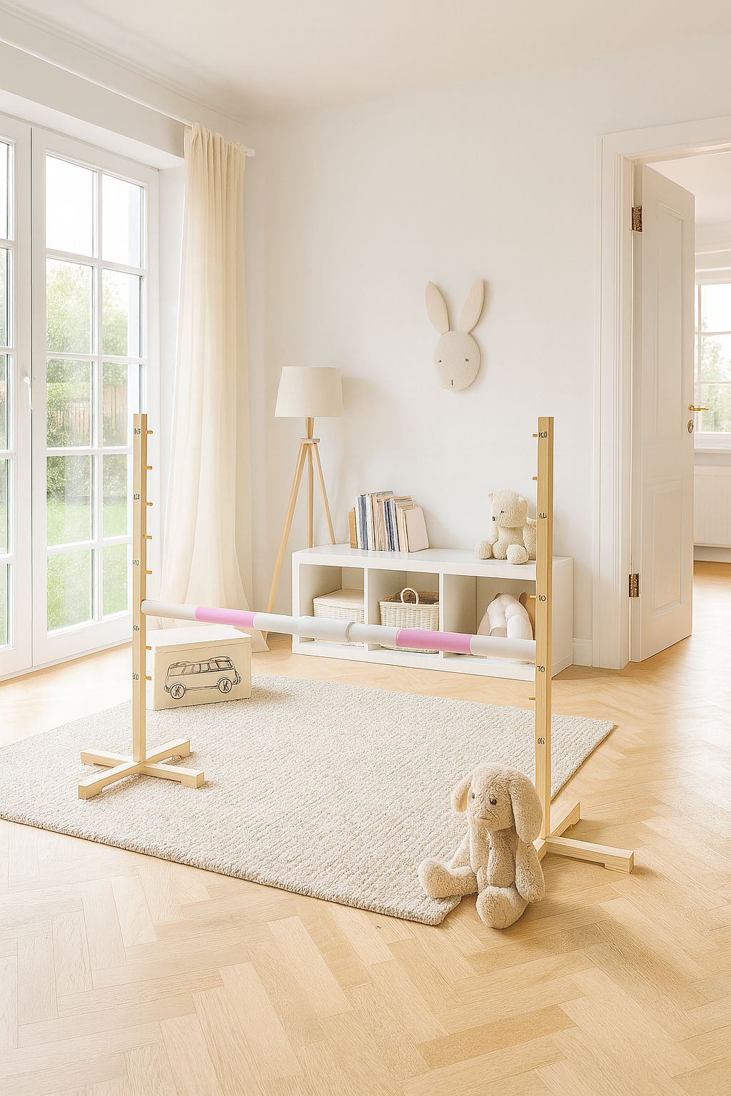 Hobby Horse jumping bar - light pink - 160 cm