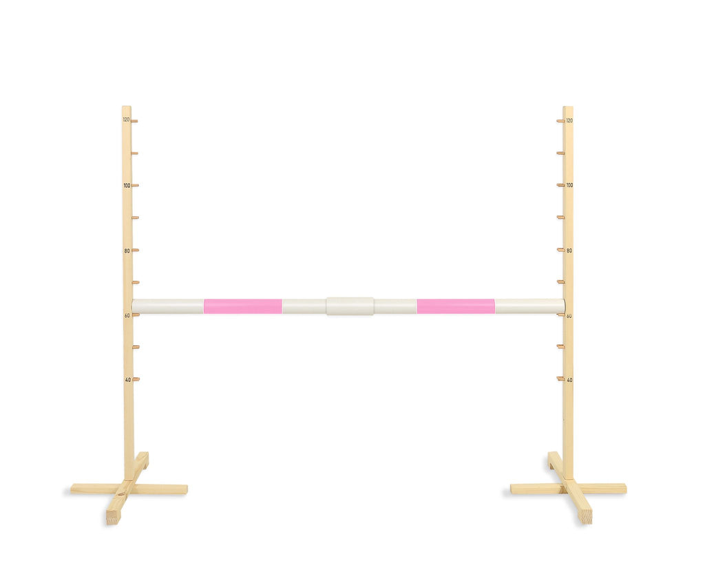 Jumping obstacle for Hobby Horse 160 cm, h-120cm, beam light pink