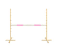 Jumping obstacle for Hobby Horse 160 cm, h-120cm, beam light pink