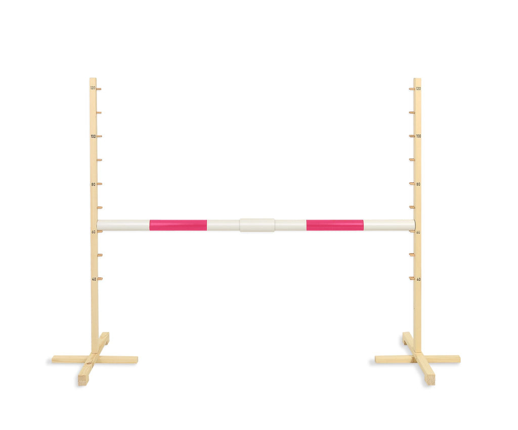Jumping obstacle for Hobby Horse 160 cm, h-120cm, beam pink
