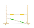 Jumping obstacle for Hobby Horse 160 cm, h-120 cm, with two bars yellow and green