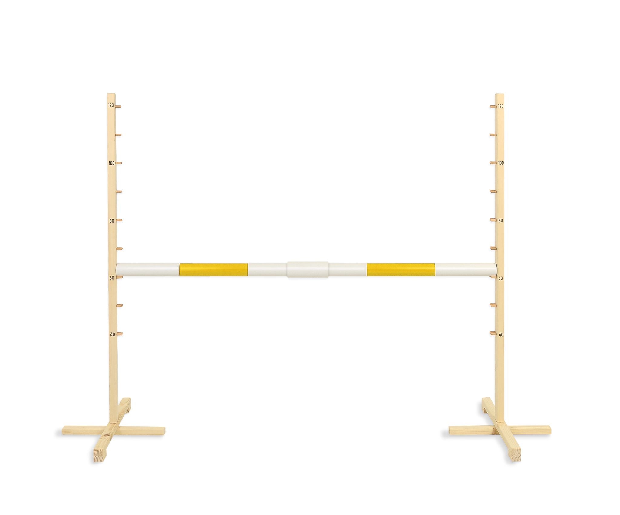 Jumping obstacle for Hobby Horse 160 cm, h-120cm, beam yellow