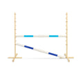 Jumping obstacle for Hobby Horse 160 cm, h-120 cm, with two bars - light blue and blue