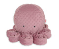 Cuddly octopus big - pastel violet - polka dot minky