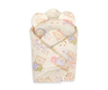 Doll's swaddling cone with pillow -  teddy bear family