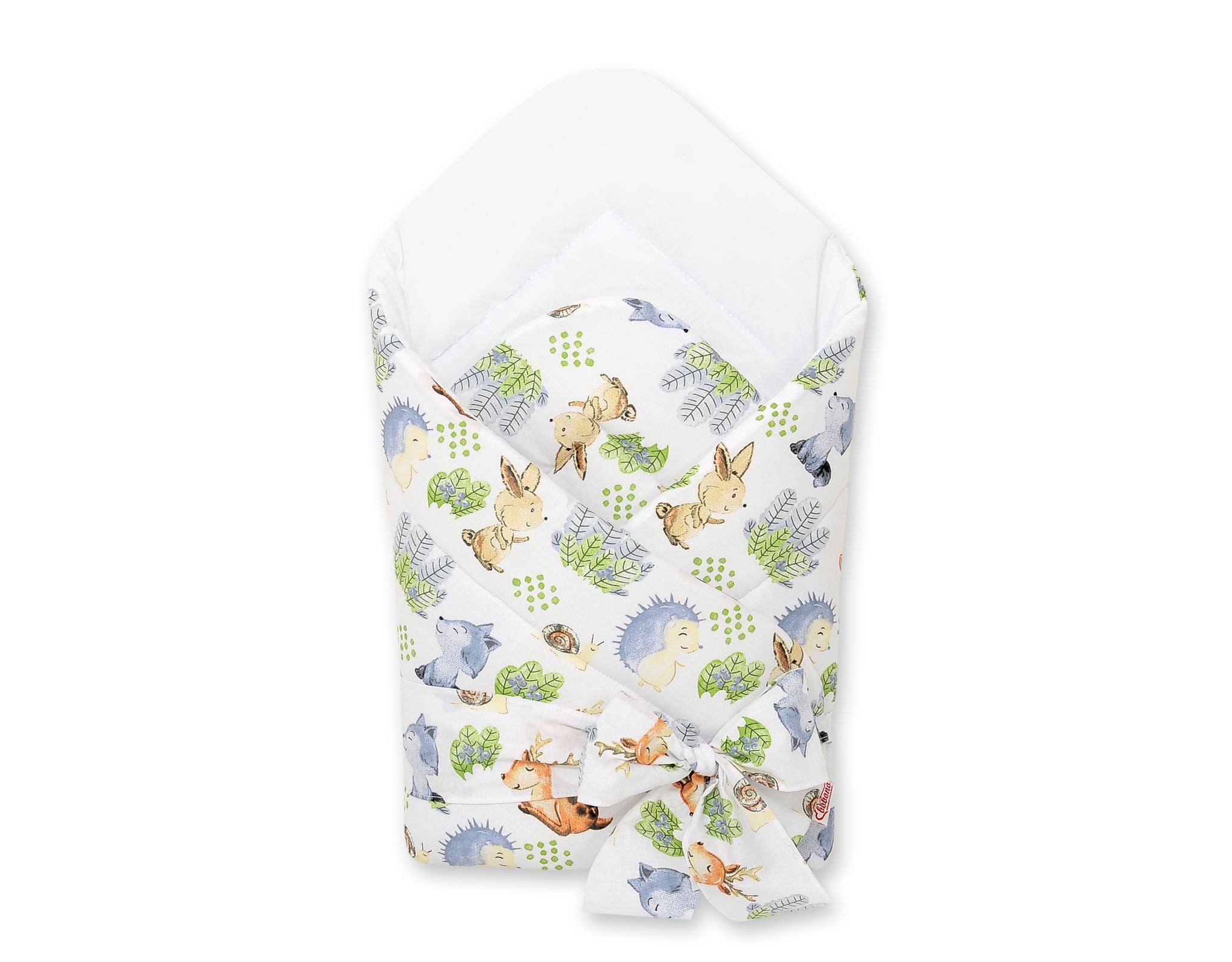 Double-sided baby nest with bow - Forest Adventure