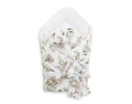 Double-sided baby nest with bow - woodland olive