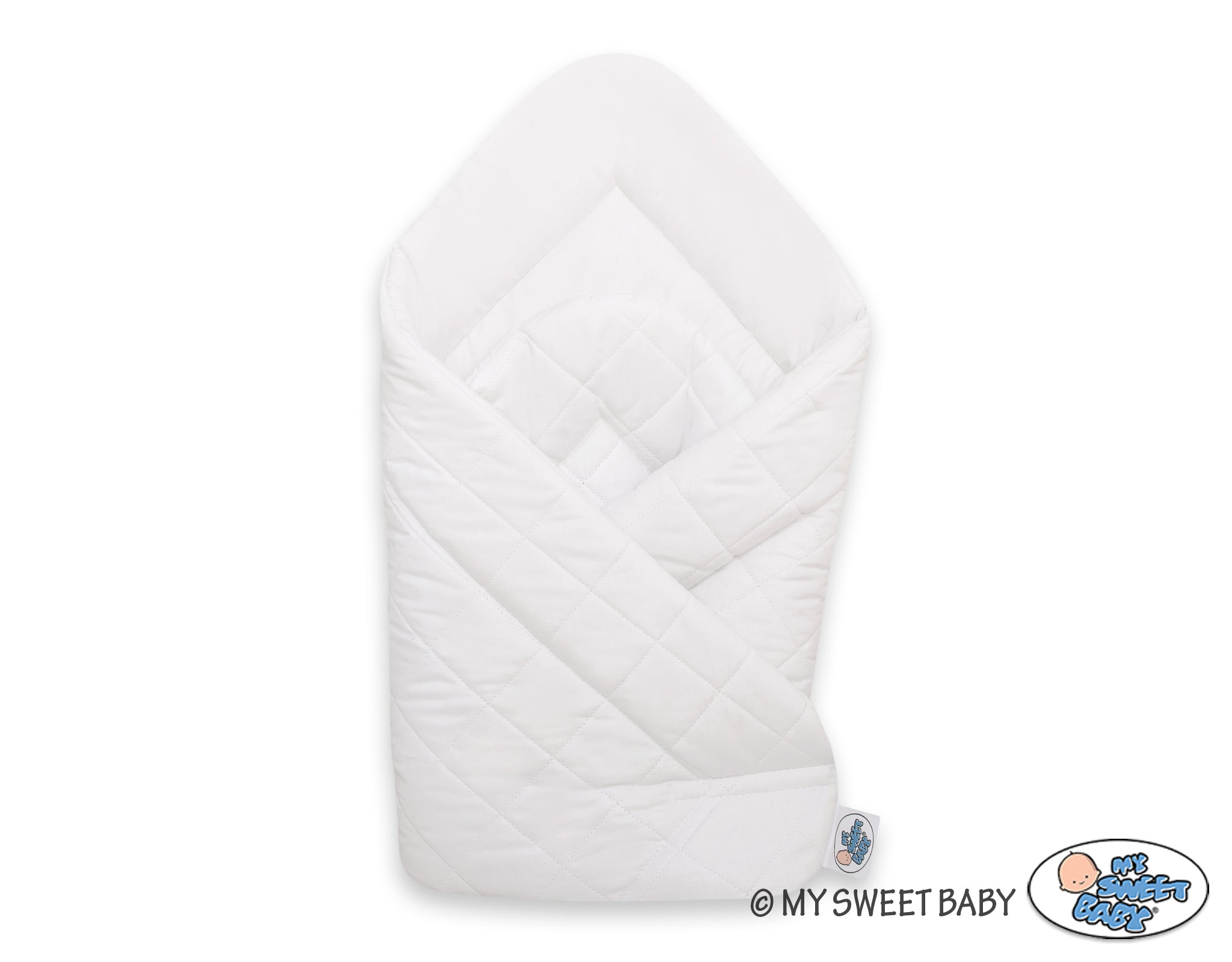 Baby nest quilted - white