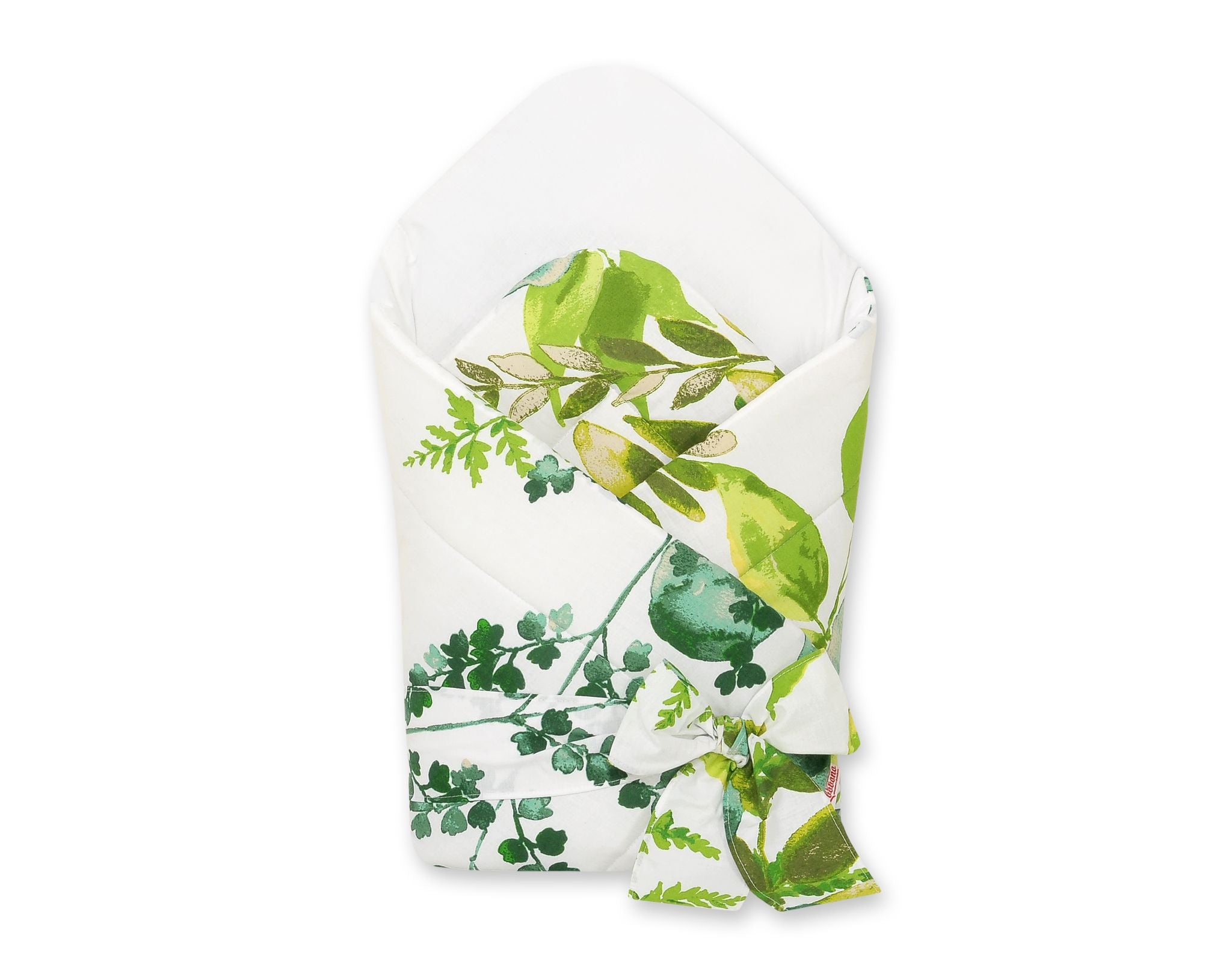 Baby nest 2in1 with stiffening with bow - eucalyptus