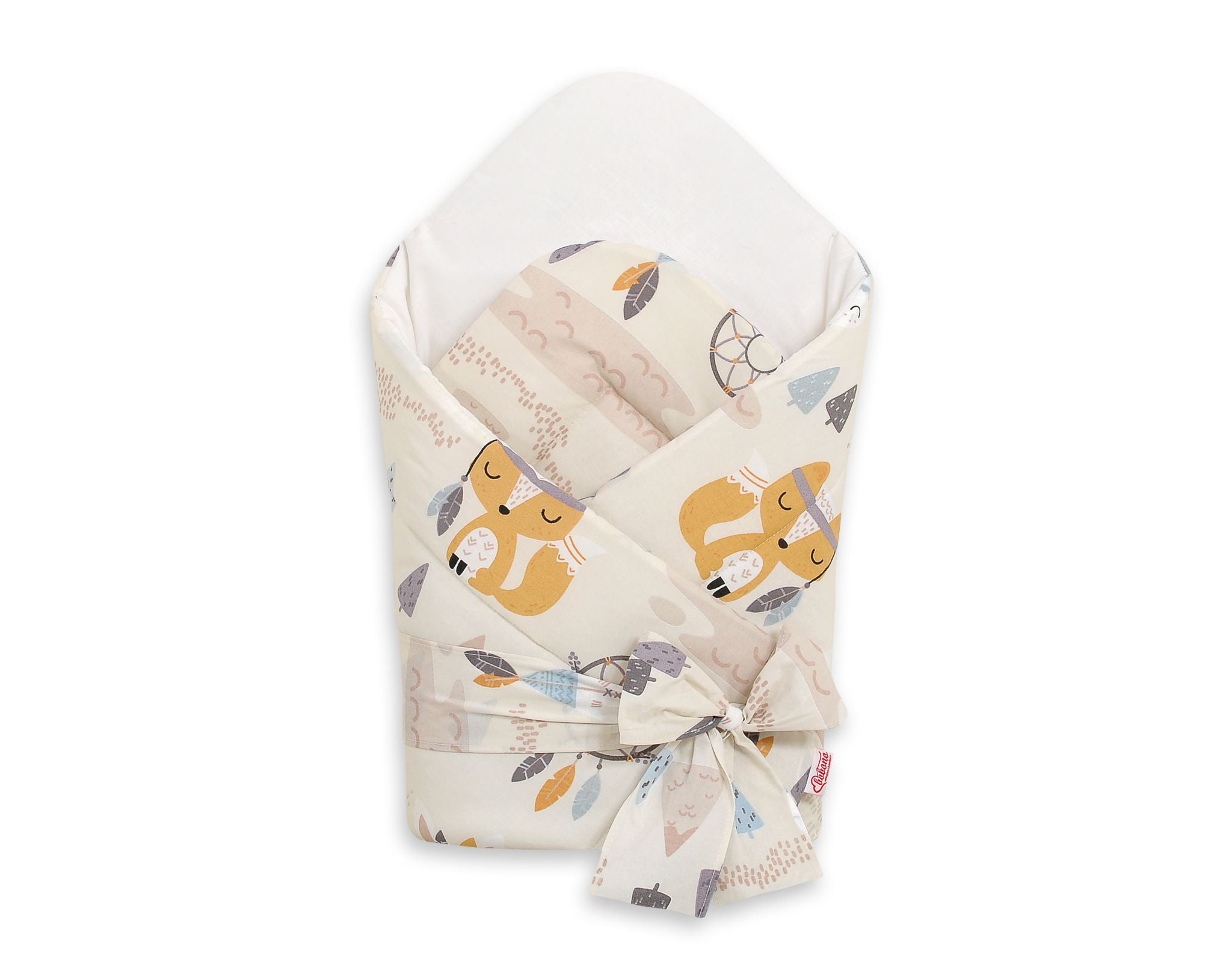 Baby nest 2in1 with stiffening with bow -   little Indians