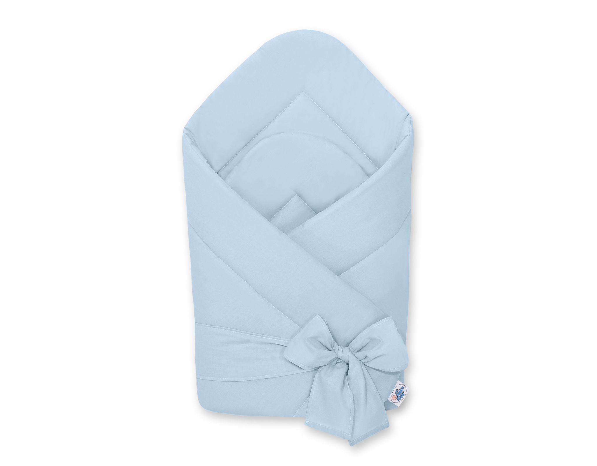 Baby nest with bow - blau
