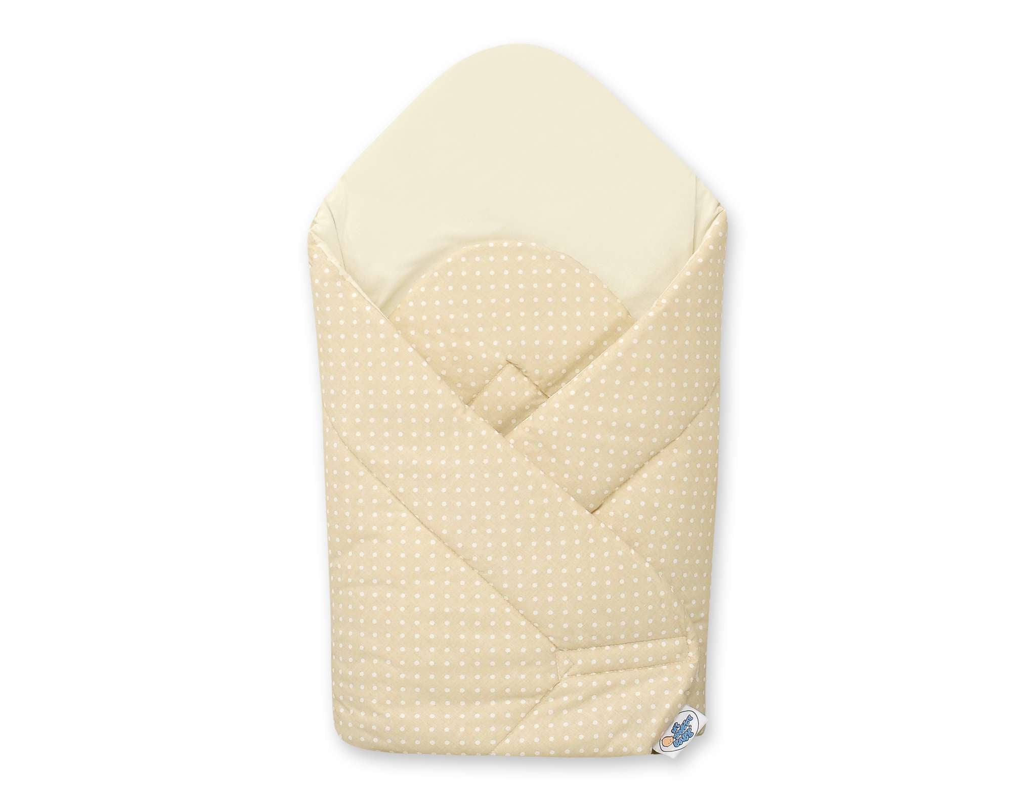 Baby nest with stiffening- Bear with bow cream