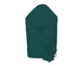Double-sided baby nest with bow - bottle green
