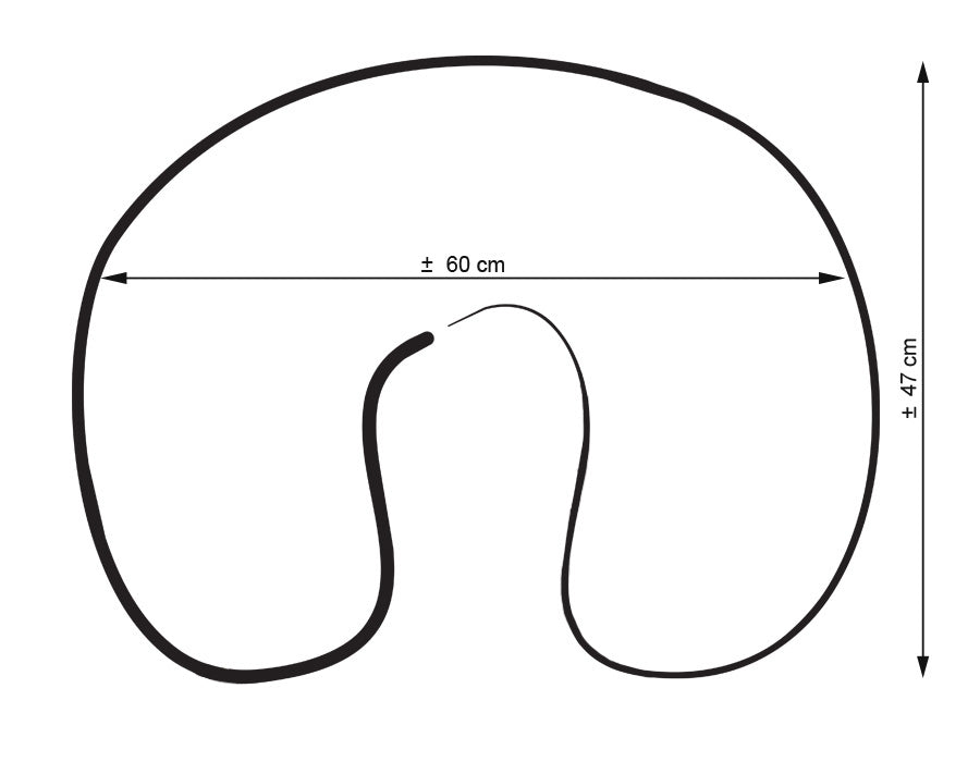 Breastfeeding Pillow Nursing Croissant Pillow, removable, Hands-Free Feeding - clouds gray