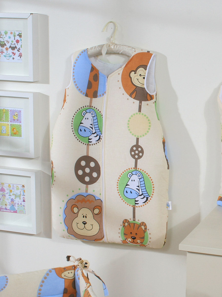 Cotton sleeping bag for children, size M, 6-12 months, TOG 2.5, all-season Creamy ZOO