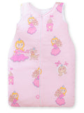 Cotton sleeping bag for children, size M, 6-12 months, TOG 2.5, all-season, Pink princess