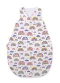 Cotton sleeping bag for children, size M, 3-12 months, TOG 2.5, all-season - rainbow