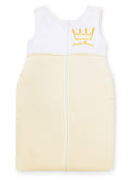 Cotton sleeping bag for children, size M, 6-12 months, TOG 2.5, all-season, Little Princess cream