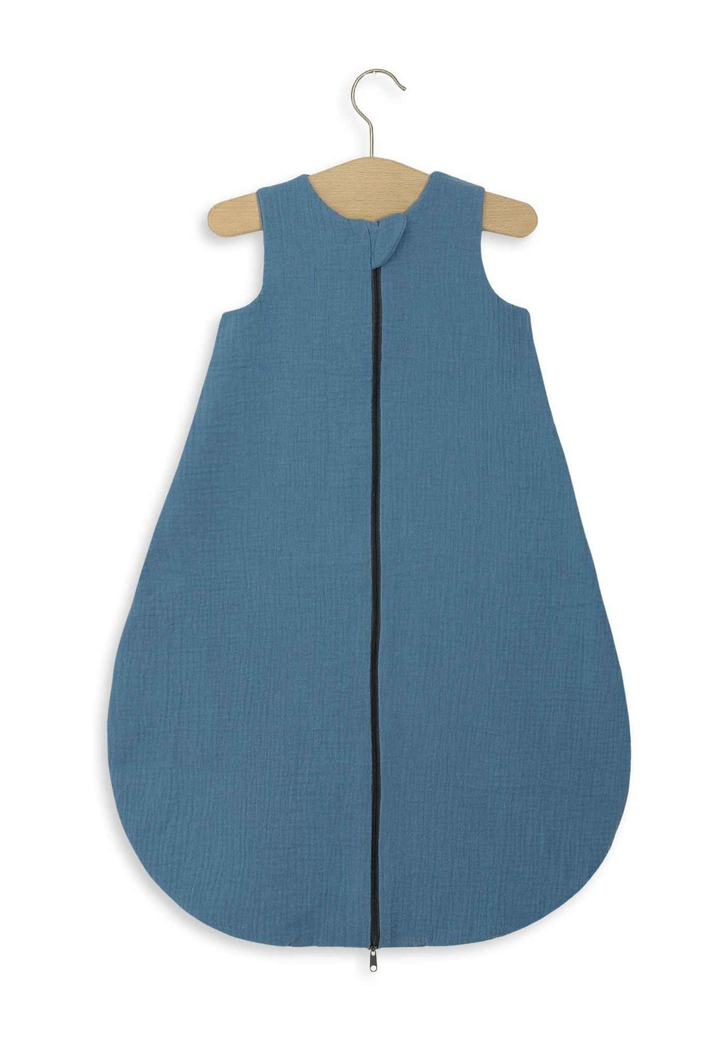 Muslin baby sleeping bag 6-12 months M for summer TOG 1.0 - pastel blue