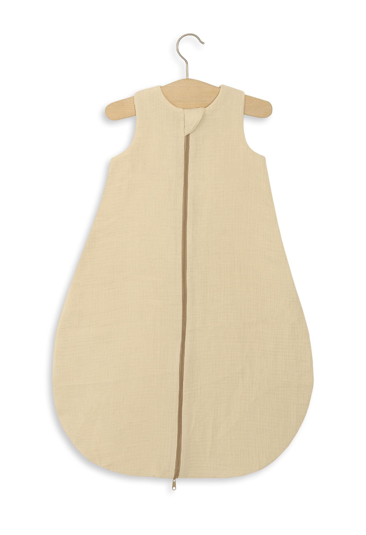 Muslin baby sleeping bag 6-12 months M for summer TOG 1.0 - cream