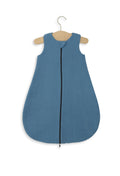 Muslin baby sleeping bag 0-6 months S for summer TOG 1.0 - pastel blue