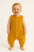 Muslin baby sleeping bag with legs XL 2-4 years for summer TOG 1.0 - honey yellow