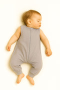 Muslin baby sleeping bag with legs L 9-24 months for summer TOG 1.0 - grey