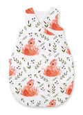 Cotton sleeping bag for children, size M, 3-12 months, TOG 2.5, all-season - white squirrel