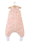 Cotton Baby Sleeping Bag  with legs Warm and Cozy L 9-24 months TOG 2.5 - ballerina bunnies