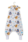 Cotton Baby Sleeping Bag  with legs Warm and Cozy L 9-24 months TOG 2.5 - navy blue teddy bears