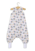Cotton Baby Sleeping Bag  with legs Warm and Cozy L 9-24 months TOG 2.5 - grey hedgehogs