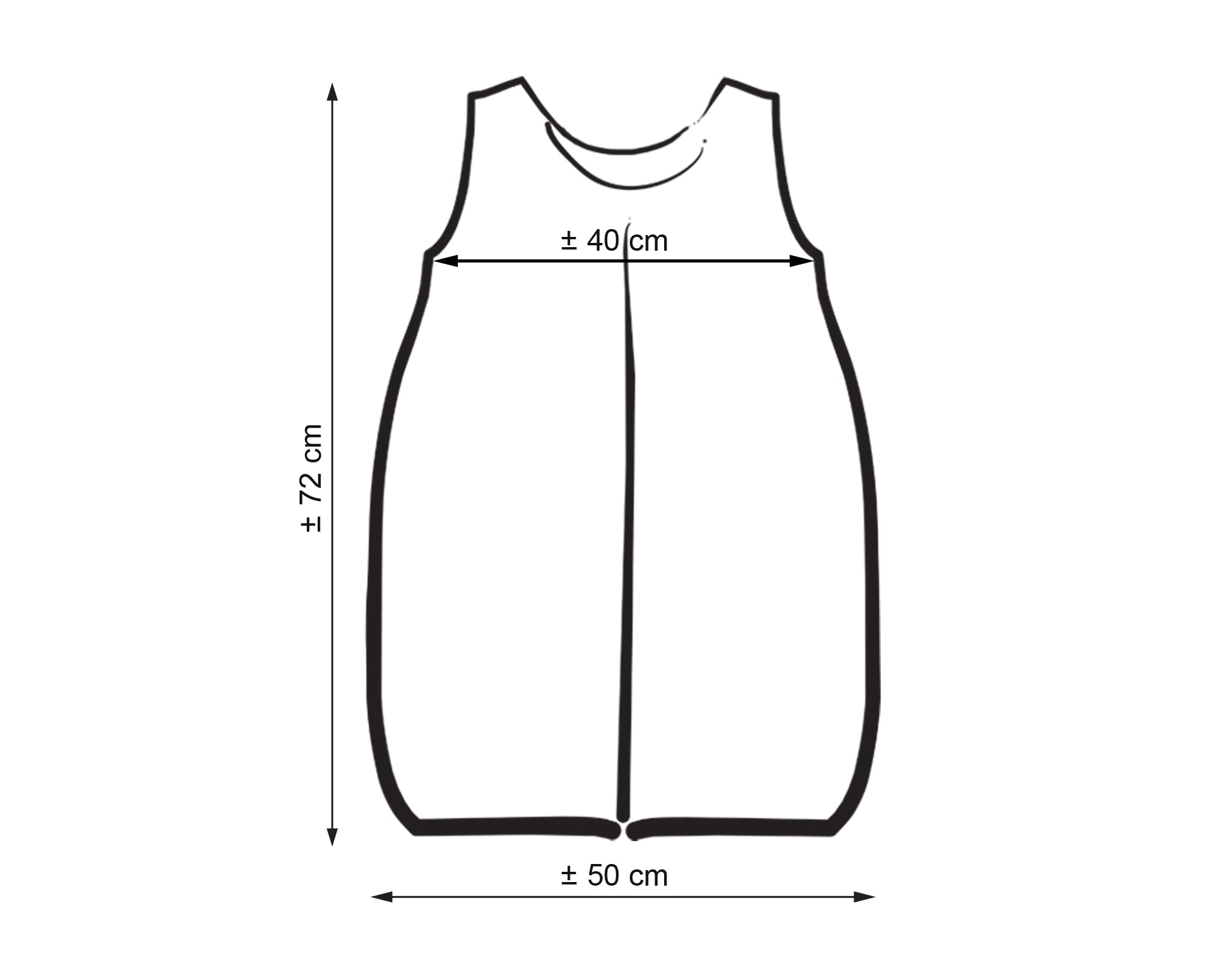 Cotton sleeping bag for children, size M, 6-12 months, TOG 2.5, all-season, hearts green strips