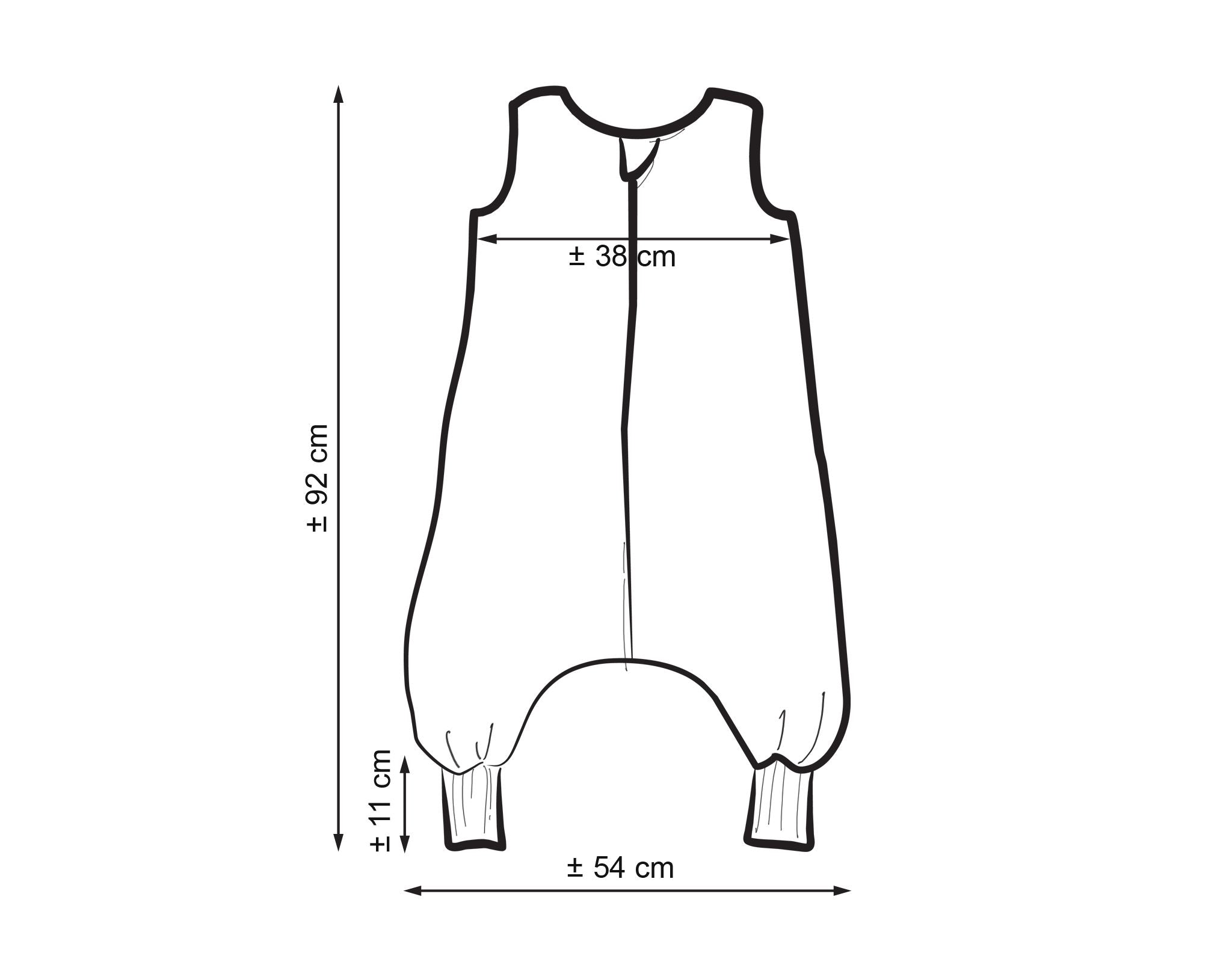 Muslin baby sleeping bag with legs XL 2-4 years for summer TOG 1.0 - pastel blue