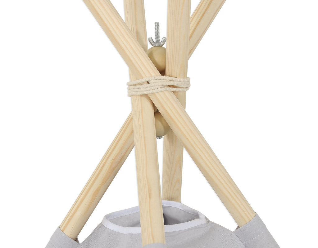 Wooden stabilizer for teepees