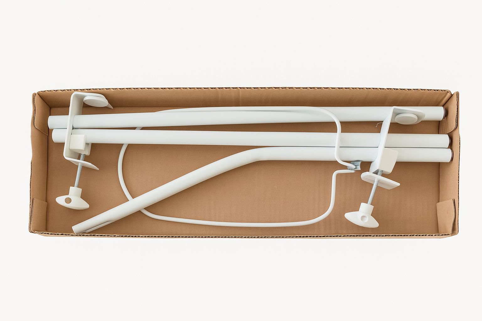 Canopy bar - three-piece, originally packaged in a cardboard pad and foil