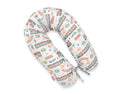 Cotton  pillowcase for pregnancy pillow Longer - Turquoise train