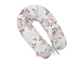 Cotton  pillowcase for pregnancy pillow Longer - Romantic peonies