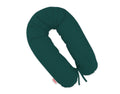 Cotton  pillowcase for pregnancy pillow Longer - Bottle green