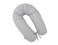 Cotton  pillowcase for pregnancy pillow Longer - Grey dots