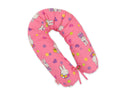 Cotton  pillowcase for pregnancy pillow Longer - Hallo rabbit pink