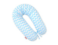 Cotton  pillowcase for pregnancy pillow Longer - Chevron blue