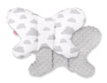 Double-sided anti shock cushion \"BUTTERFLY\" - clouds gray/gray
