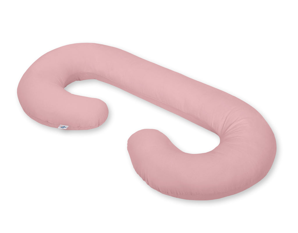Cotton  pillowcase for pregnancy Pillow C - pastel pink