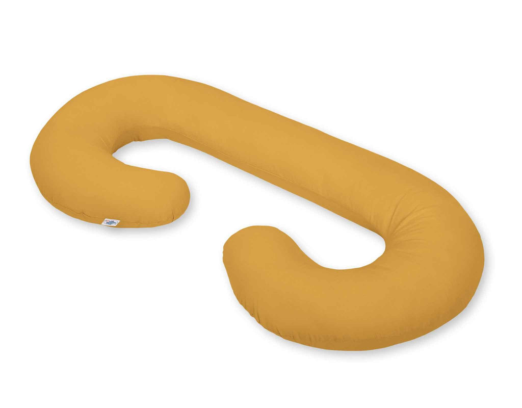 Cotton  pillowcase for pregnancy Pillow C - honey yellow