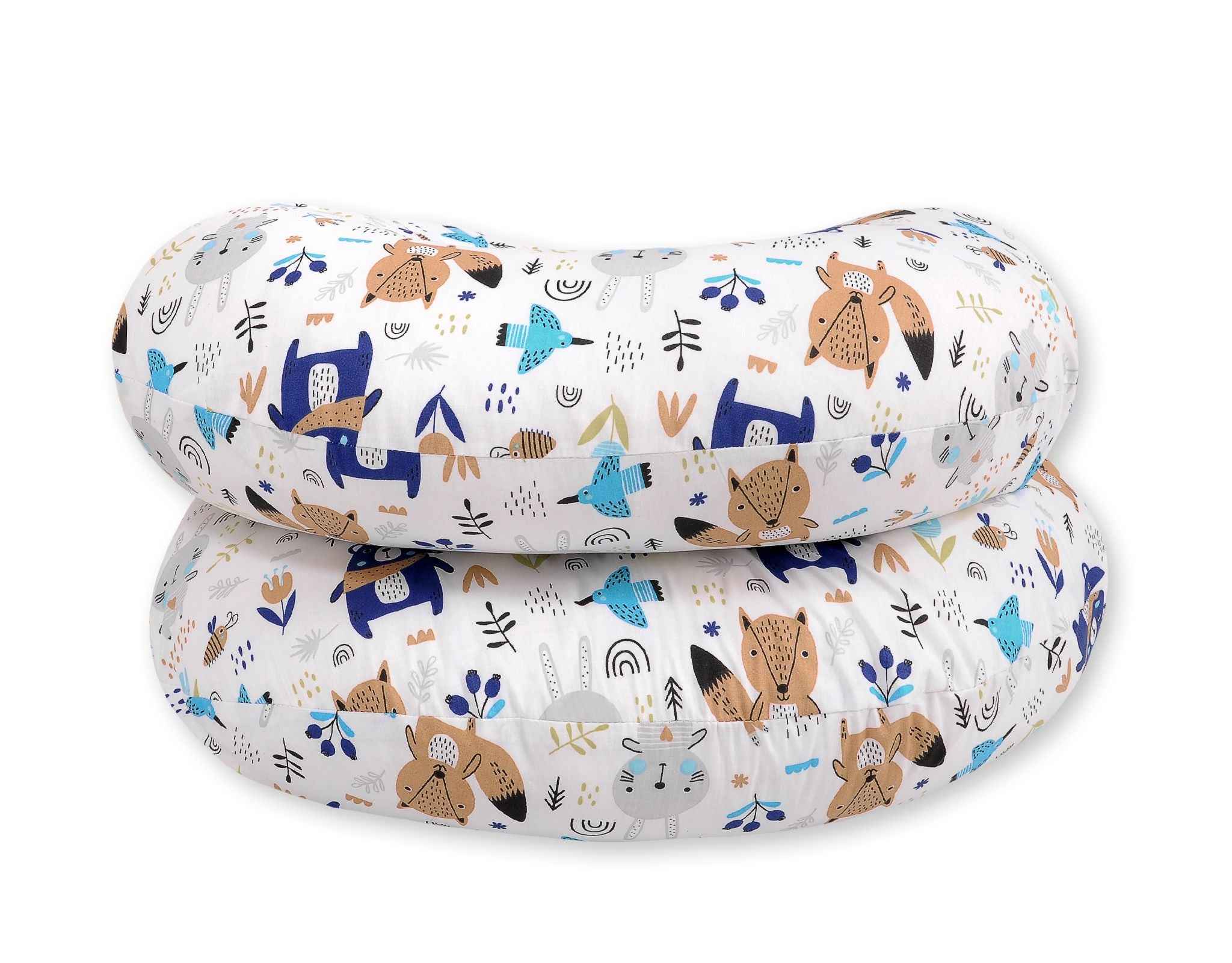 Cotton  pillowcase for pregnancy Pillow C - navy blue bears
