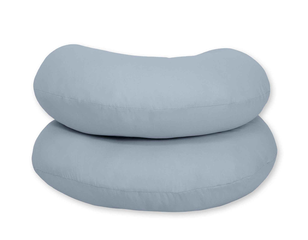 Cotton  pillowcase for pregnancy Pillow C - pastel blue