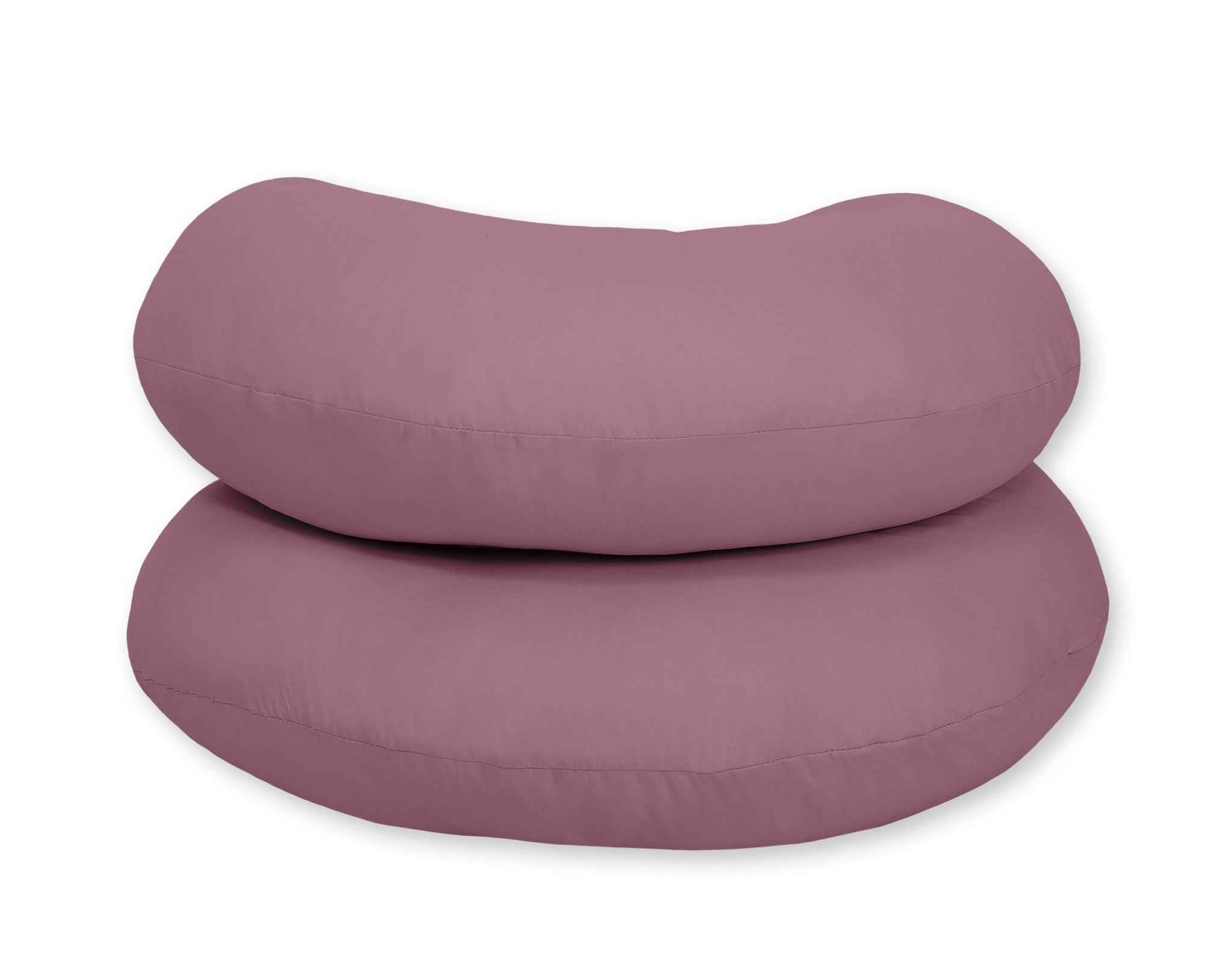 Cotton  pillowcase for pregnancy Pillow C - pastel violet