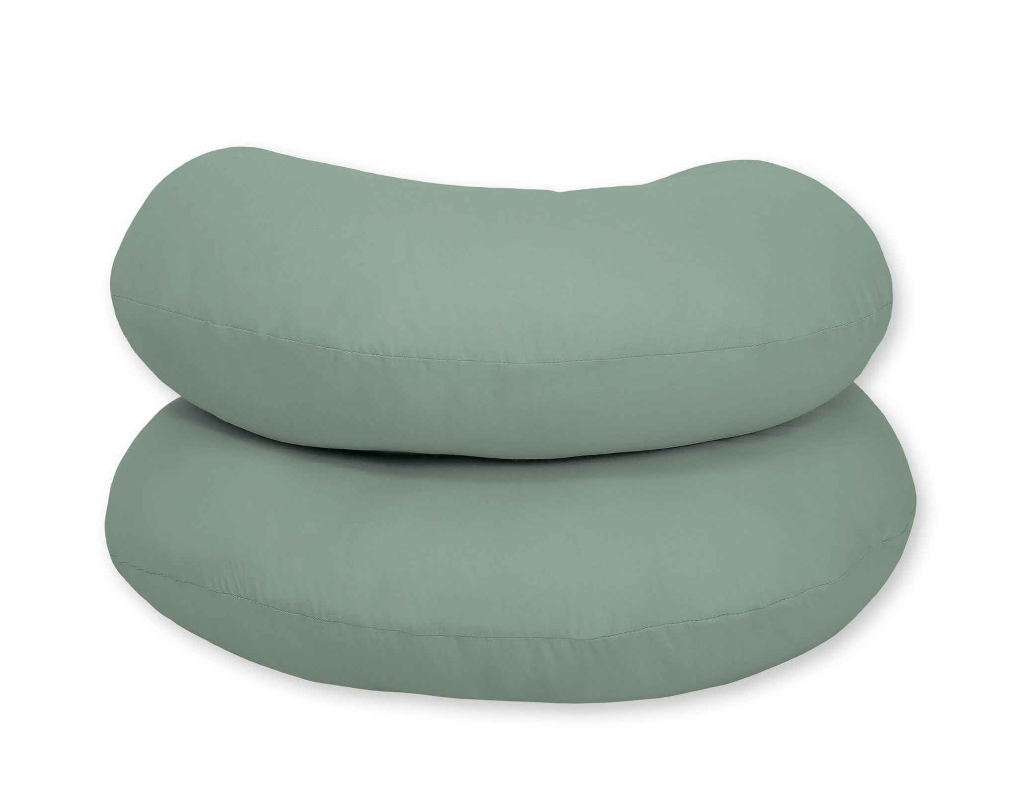 Cotton  pillowcase for pregnancy Pillow C - pastel green
