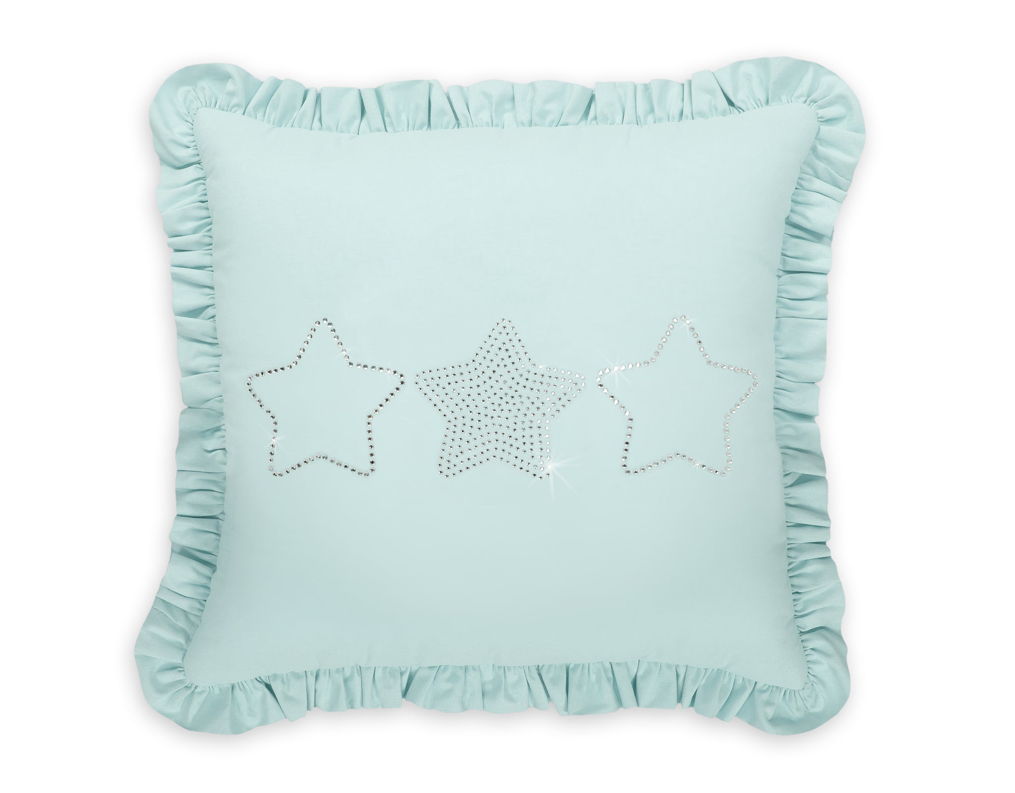 Decorative pillow with application - mint